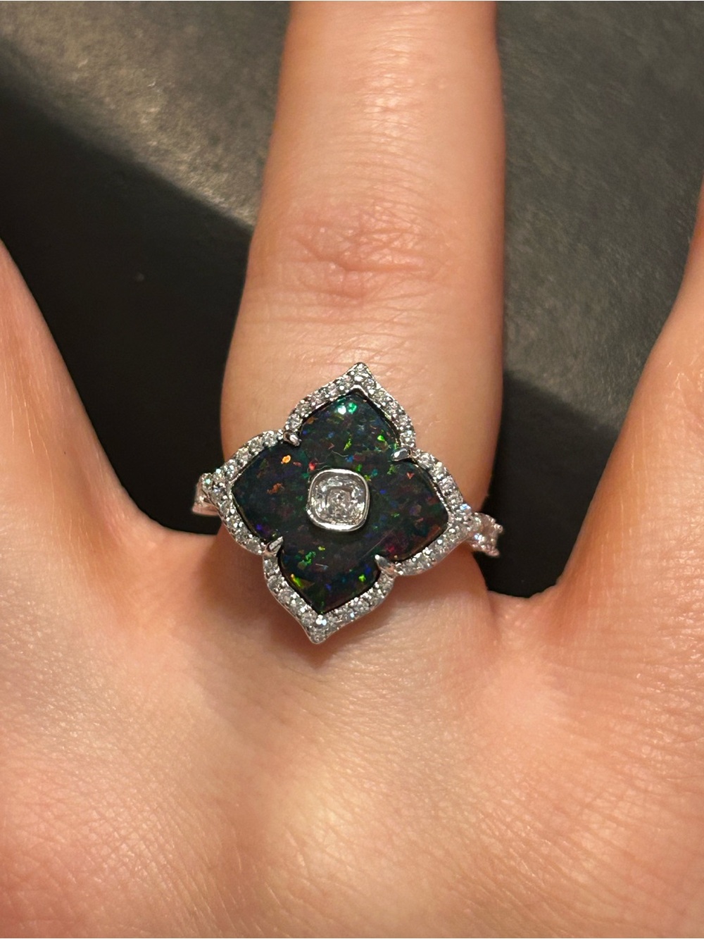 ✨ULTRA RARE UNICORN✨ 🦄 Black Fire Opal Size 6 - Picture 3 of 4